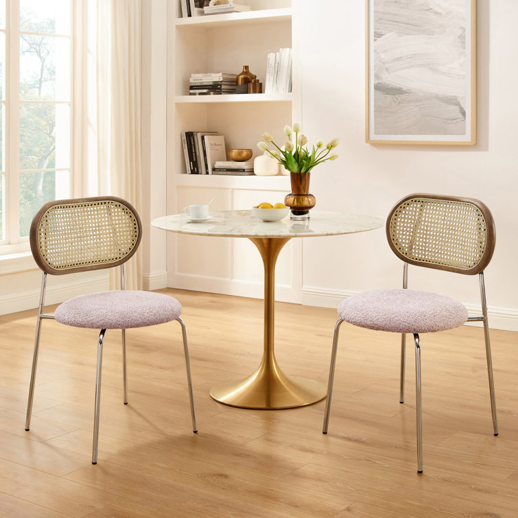 Channel back leilani dining chairs set of discount 2